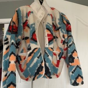 Free People Printed Hit the Slopes jacket small multi combo